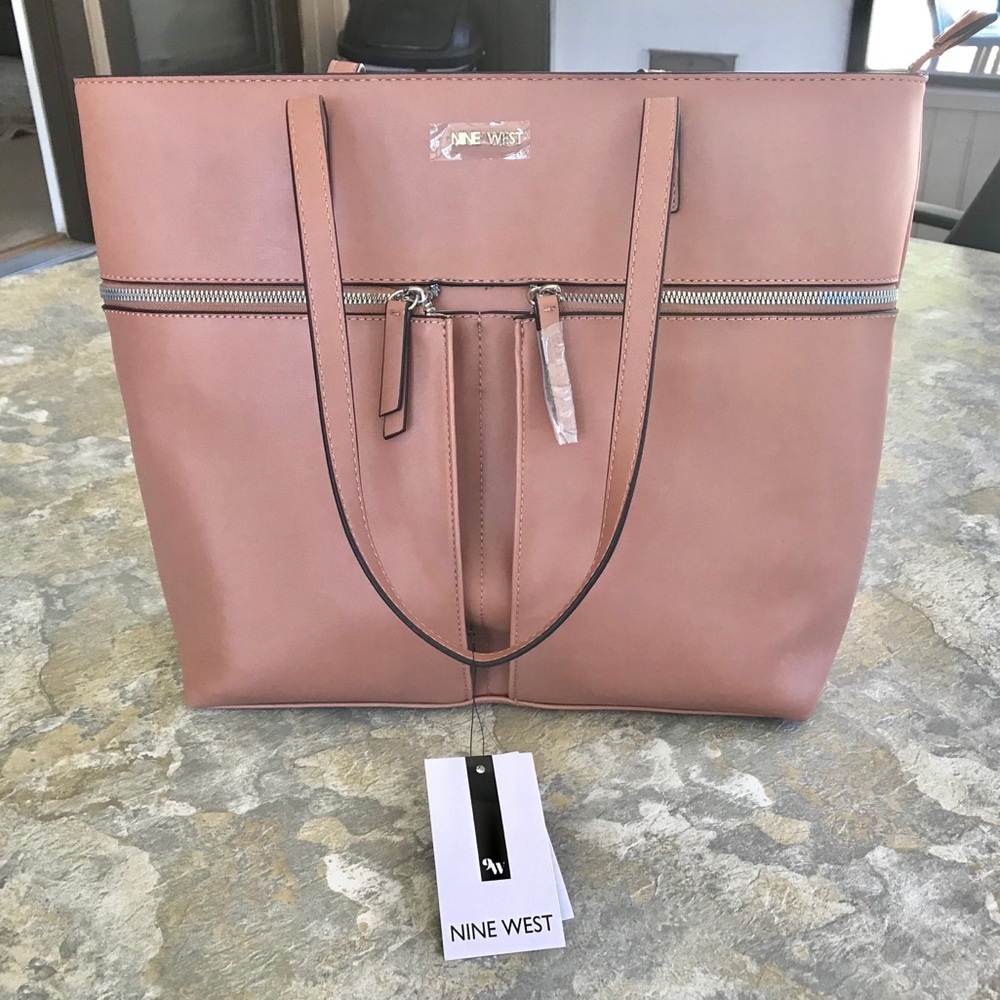 Nine West Coralia Tote/Handbag, Pecan, New
